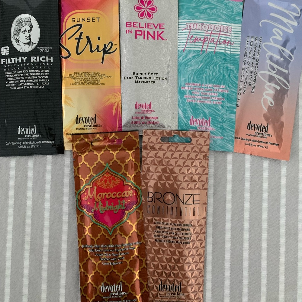 Devoted creations tanning packets